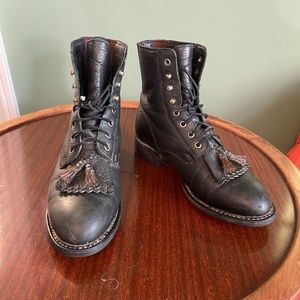 Ariat Leather Lace-up Ankle Boots